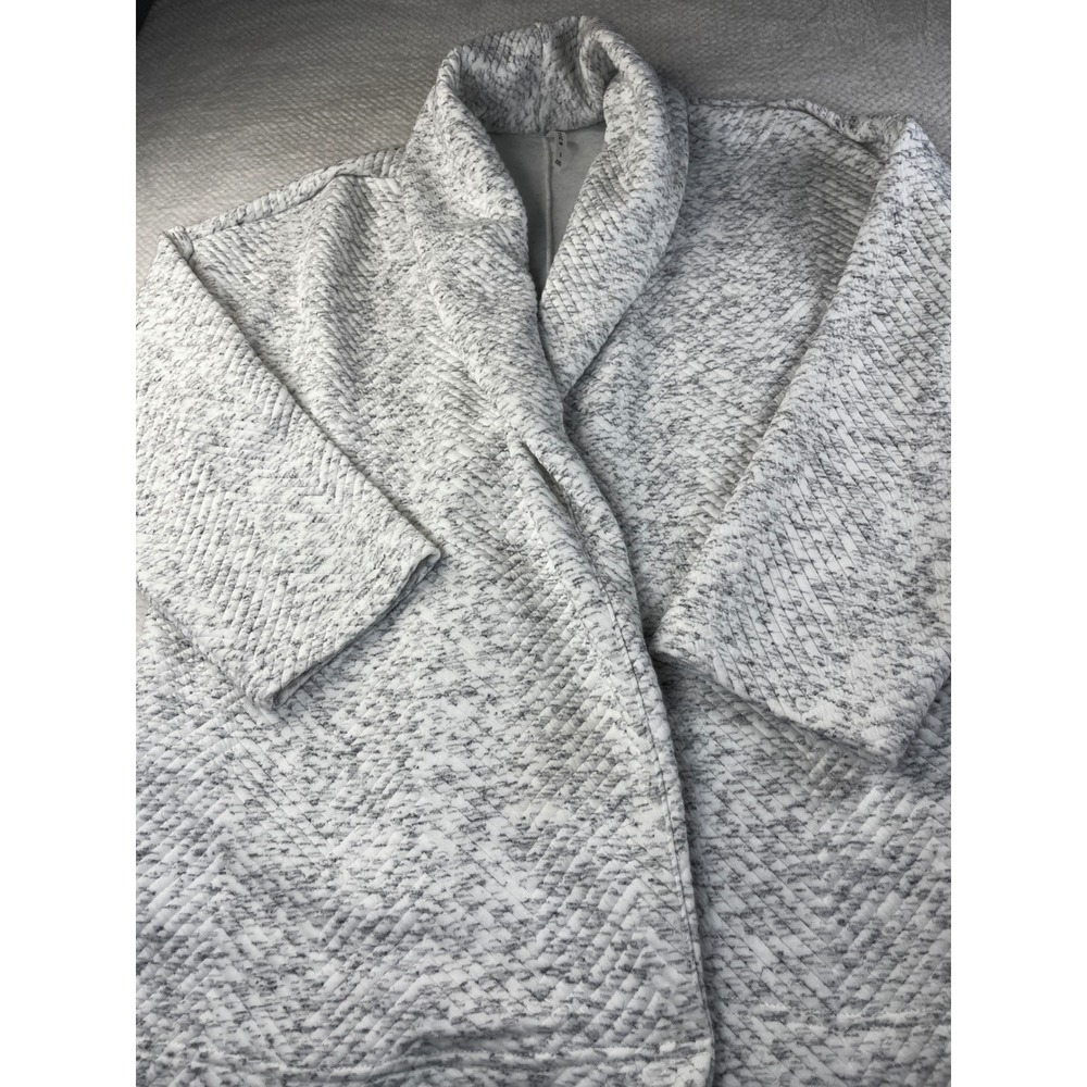 Fabletics Quilted Shawl Collar Jacket Sweater Kni… - image 2